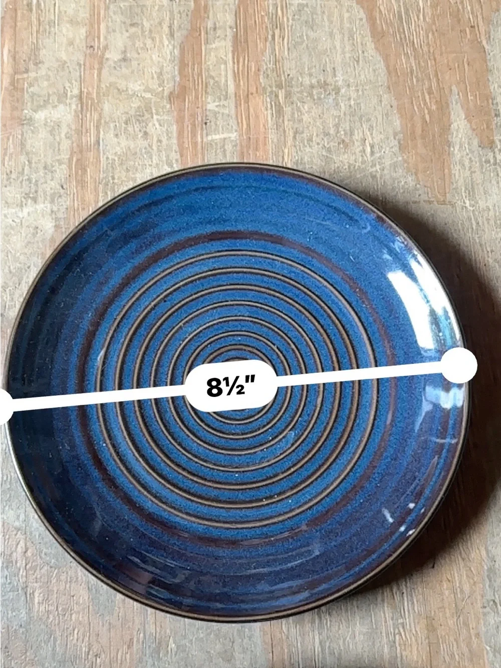 Pfaltzgraff Blue Pointe Salad Plates Discontinued 2ct
